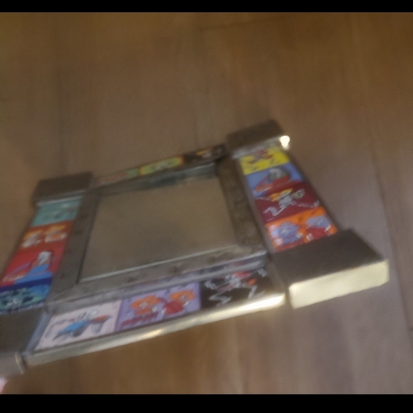 Authentic Mexican Day of the Dead Sugar Skull Tiled Punched Tin Mirror. - Picture 4 of 12